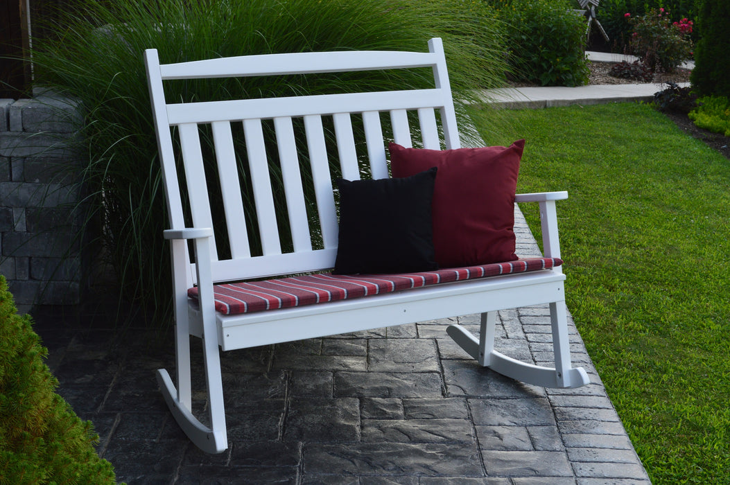 A&L Furniture Co. Amish-Made Poly Double Classic Porch Rocker