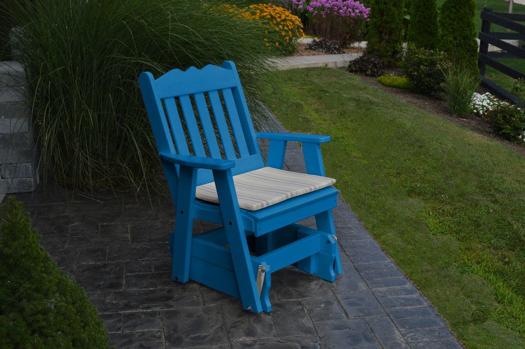 A&L Furniture Co. Amish-Made Poly Royal English Glider Chair