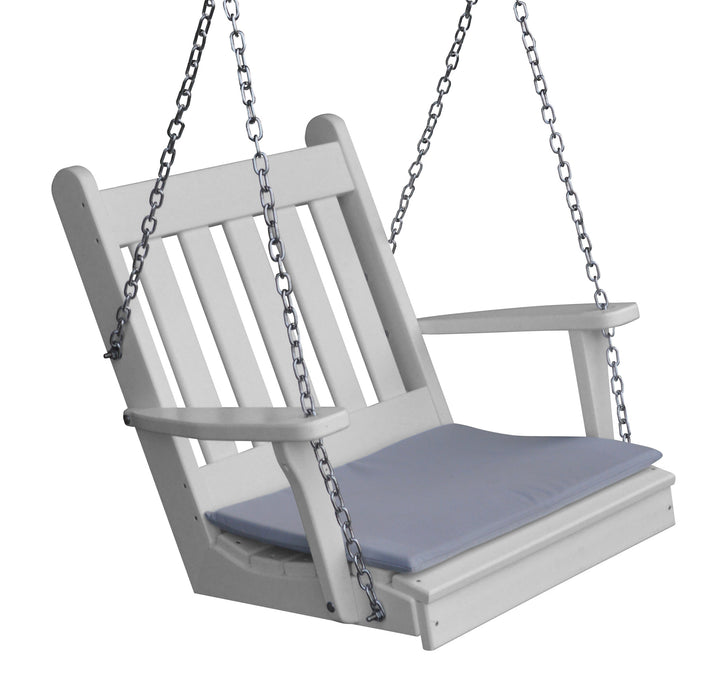 A&L Furniture Co. Amish-Made Poly Traditional English Chair Swing