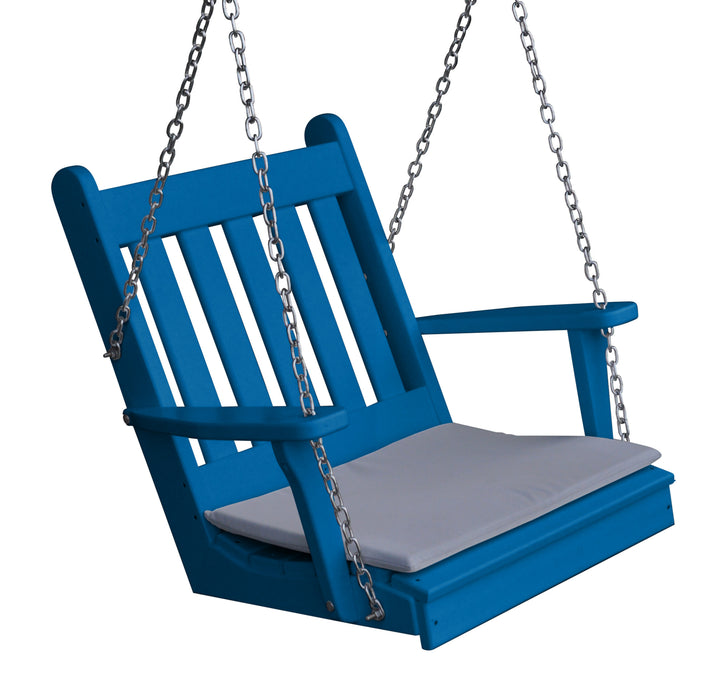 A&L Furniture Co. Amish-Made Poly Traditional English Chair Swing