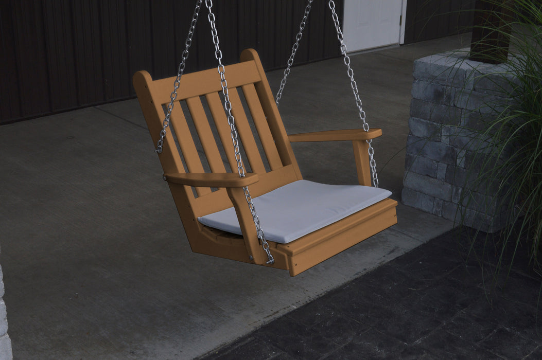 A&L Furniture Co. Amish-Made Poly Traditional English Chair Swing