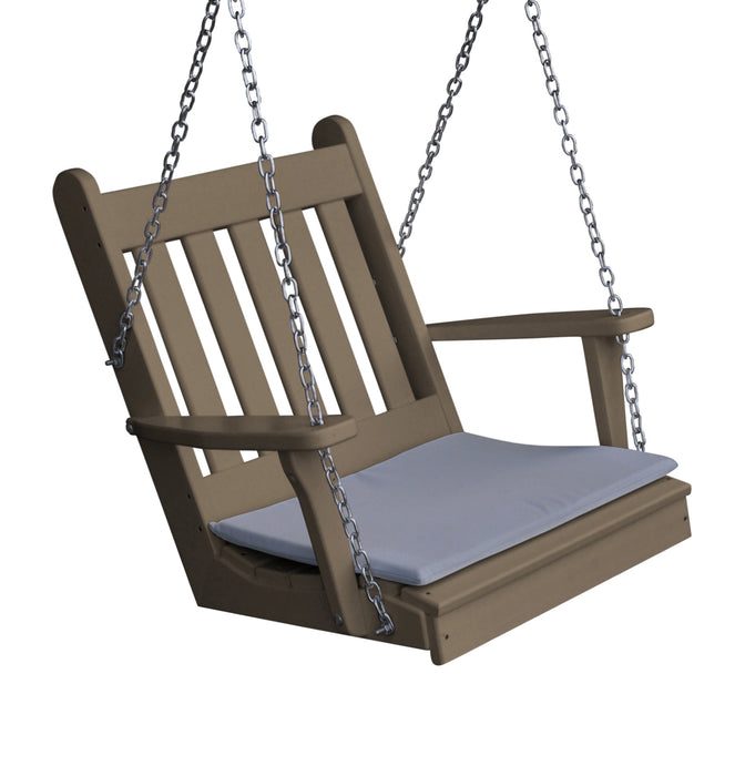 A&L Furniture Co. Amish-Made Poly Traditional English Chair Swing