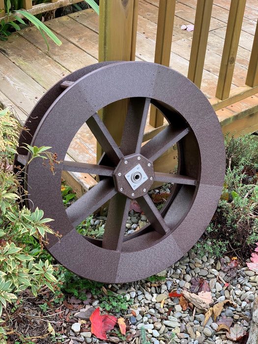 Medium Amish-Made Poly Waterwheel in Chocolate