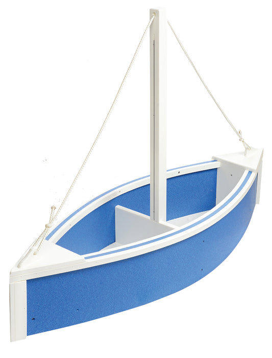 Amish-Made Poly Sailboat Shaped Planter