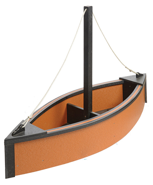 Amish-Made Poly Sailboat Shaped Planter