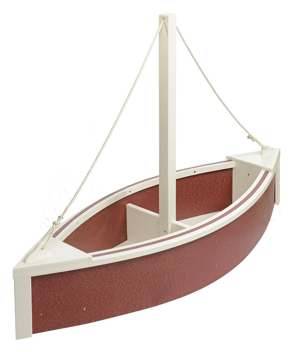 Amish-Made Poly Sailboat Shaped Planter