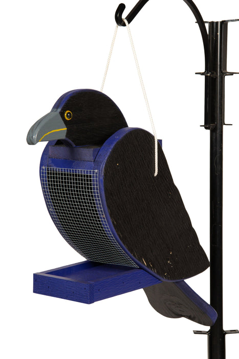 Amish-Made Bird-Shaped Wooden Birdfeeders